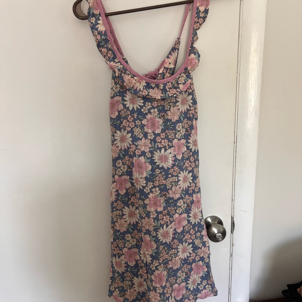 American Eagle Outfitters Floral Dress - Blue and Pink